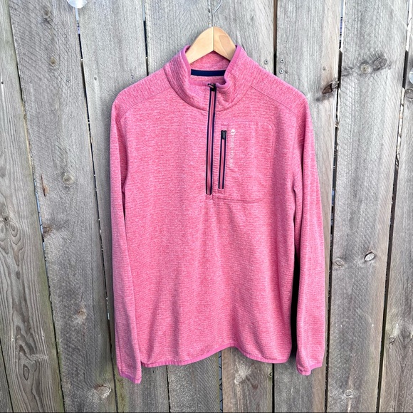 Vineyard Vines Other - Vineyard Vines | 1/4 Zip Up Pink Nylon Sweatshirt With Breast Pocket Siz…